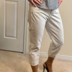 NYDJ White Capri Pants Size 2